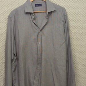 Ralph Lauren Purple Label Dress Shirt Mens XL - Gray